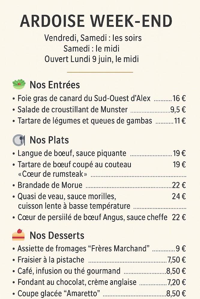 Alex'cellent - Menu Image 2